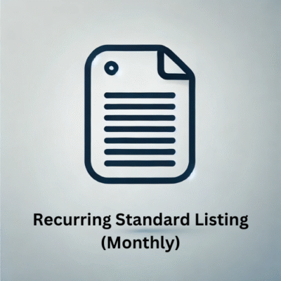 Recurring Monthly Standard Single Listing